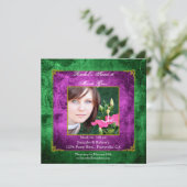 Zoete 16 Birthday Mardi Gras Party Kaart (Staand voorkant)