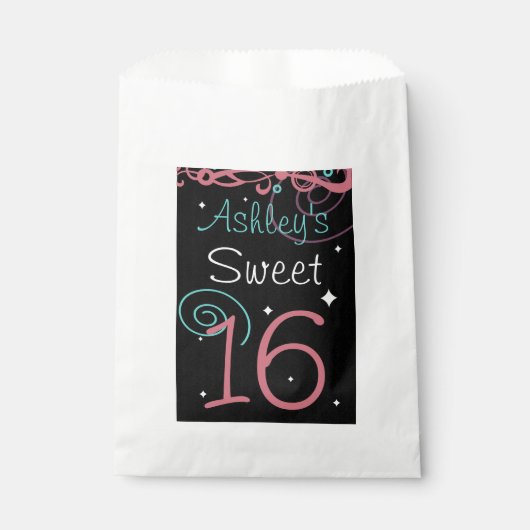 Zoete 16 Birthday Party Bedankzakje (Voorkant)