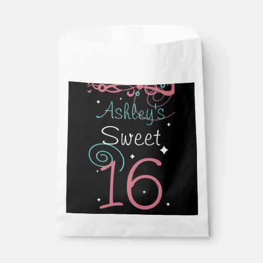 Zoete 16 Birthday Party Bedankzakje (Voorkant)
