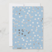 Zoete 16 Birthday Party Blue Party Silver Bubbles Kaart (Achterkant)