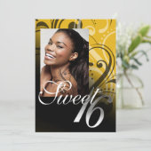 Zoete 16 Birthday Party Kaart (Staand voorkant)
