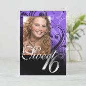 Zoete 16 Birthday Party Kaart (Staand voorkant)