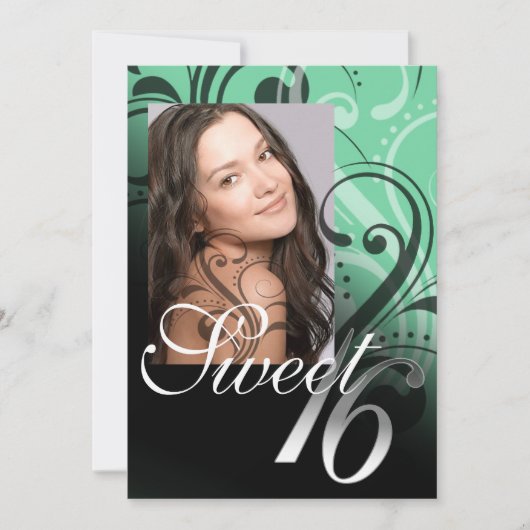 Zoete 16 Birthday Party Kaart (Voorkant)