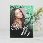 Zoete 16 Birthday Party Kaart (Staand voorkant)