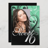 Zoete 16 Birthday Party Kaart (Voorkant / Achterkant)