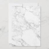 Zoete 16 Birthday Party Marble Roos Gold Invite 18 Kaart (Achterkant)