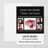 Zoete 16 Birthday Party met foto's Kaart (Voorkant / Achterkant)