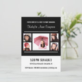 Zoete 16 Birthday Party met foto's Kaart (Staand voorkant)