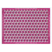 Zoete 16 Birthday Party Pink Glitter Personalized Tafelkleed (Voorkant (Horizontaal))