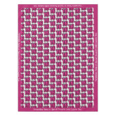 Zoete 16 Birthday Party Pink Glitter Personalized Tafelkleed (Voorkant)