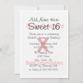 Zoete 16 Birthday Party Sjabloon Kaart (Voorkant)