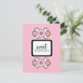 Zoete 16 Birthday Party Uitnodigingen {Boho Chic} (Staand voorkant)