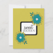 Zoete 16 Birthday Party Uitnodigingen {Boho Chic} (Voorkant)