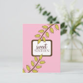 Zoete 16 Birthday Party Uitnodigingen {Boho Chic} (Staand voorkant)