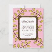 Zoete 16 Birthday Party Uitnodigingen {Boho Chic} (Achterkant)