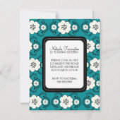 Zoete 16 Birthday Party Uitnodigingen {Boho Chic} (Achterkant)