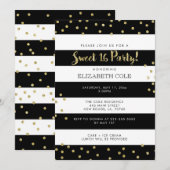 Zoete 16 Birthday Party-uitnodigingen Kaart (Voorkant / Achterkant)
