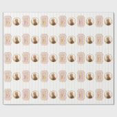 Zoete 16 Birthday Pink Gold Persoonlijke foto Cadeaupapier (Vlak)