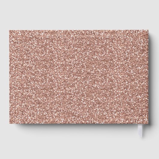 Zoete 16 Birthday Roze Glitter Gold Gastenboek (Achterkant)