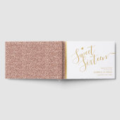 Zoete 16 Birthday Roze Glitter Gold Gastenboek (Volledig)