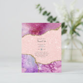 Zoete 16 Birthday-uitnodigingen Agate Glitter (Staand voorkant)