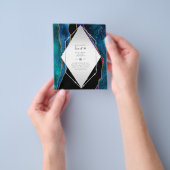 Zoete 16 Birthday-uitnodigingen Agate Glitter Flyer (Hand)