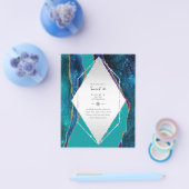 Zoete 16 Birthday-uitnodigingen Agate Glitter Flyer (Enkel)