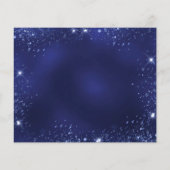 Zoete 16 blauwe zilverjurk, uitnodiging voor het b flyer (Achterkant)