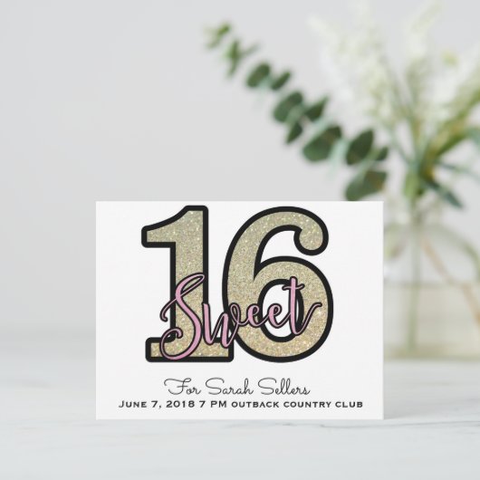 Zoete 16 briefkaarten (Staand voorkant)