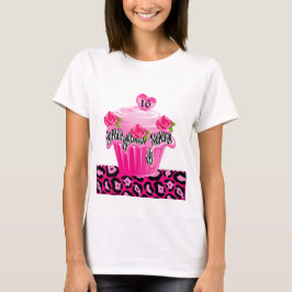 Zoete 16 Cupcake Zebra Roos luiproze T-shirt