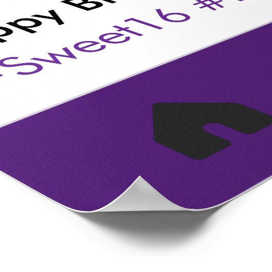 Zoete 16 Feest Prop Foto Booth Frame Quinceanera Poster (Hoek)