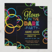 Zoete 16 gloed in de donkere verjaardag kaart (Voorkant / Achterkant)