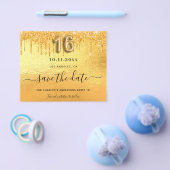 Zoete 16 gouden glitter druppelt budget op behalve flyer (Enkel)