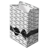 Zoete 16-jarige baard op wit medium cadeauzakje (Voorkant Gekanteld)