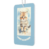 Zoete 16 Kat Afbeelding Tekst Blauw Luchtverfrisser (Links)