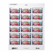 Zoete 16 koekjesbak etiket (Full Sheet)