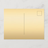 Zoete 16 koningsblauw goud glitter jurk bloemen uitnodiging briefkaart (Achterkant)