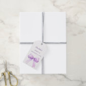 Zoete 16 lavendel boog DIY handgeschreven Cadeaulabel (Met Touw)
