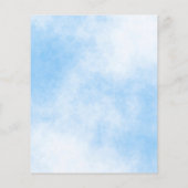 Zoete 16 lichtblauwe glitter budget Uitnodiging Flyer (Achterkant)