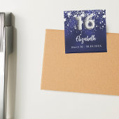 Zoete 16 marineverblauwe zilversterren magneet