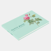 Zoete 16 Mint Groene Bloemen Gastenboek (Hoek)