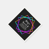 Zoete 16 Neon Glow in the Dark Bars Birthday Servet (Hoek)