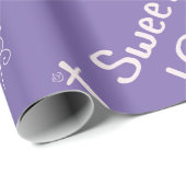 Zoete 16 Paars Cadeaupapier (Rol Hoek)