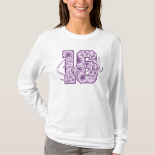 Zoete 16 Paarse Lavendel Bloemig 16e Verjaardagsca T-shirt