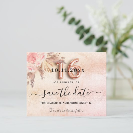 Zoete 16 pampas-begrotingspartij roos behalve de d (Staand voorkant)