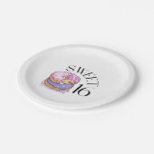 Zoete 16 papieren Borden Papieren Bordje (Gekanteld)