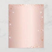 Zoete 16 Paris roos Gold glitter budget uitnodigin Flyer (Achterkant)