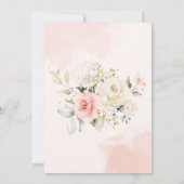 Zoete 16 Pink Floral Birthday Party Bedankkaart (Achterkant)