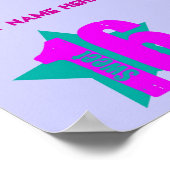 Zoete 16 Poster (naam invullen) (Hoek)