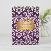 Zoete 16/prinses/pareldamast/pruim kaart (Staand voorkant)